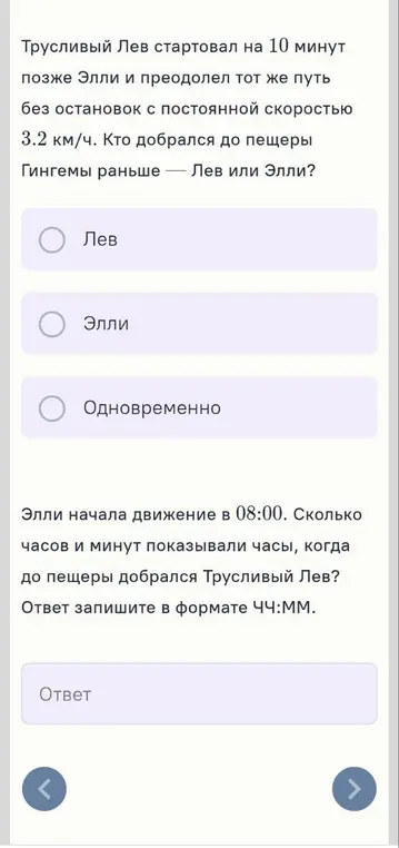 Помоги мне рассчитать общее время, затраченное Элли на дорогу, и её среднюю скорость.