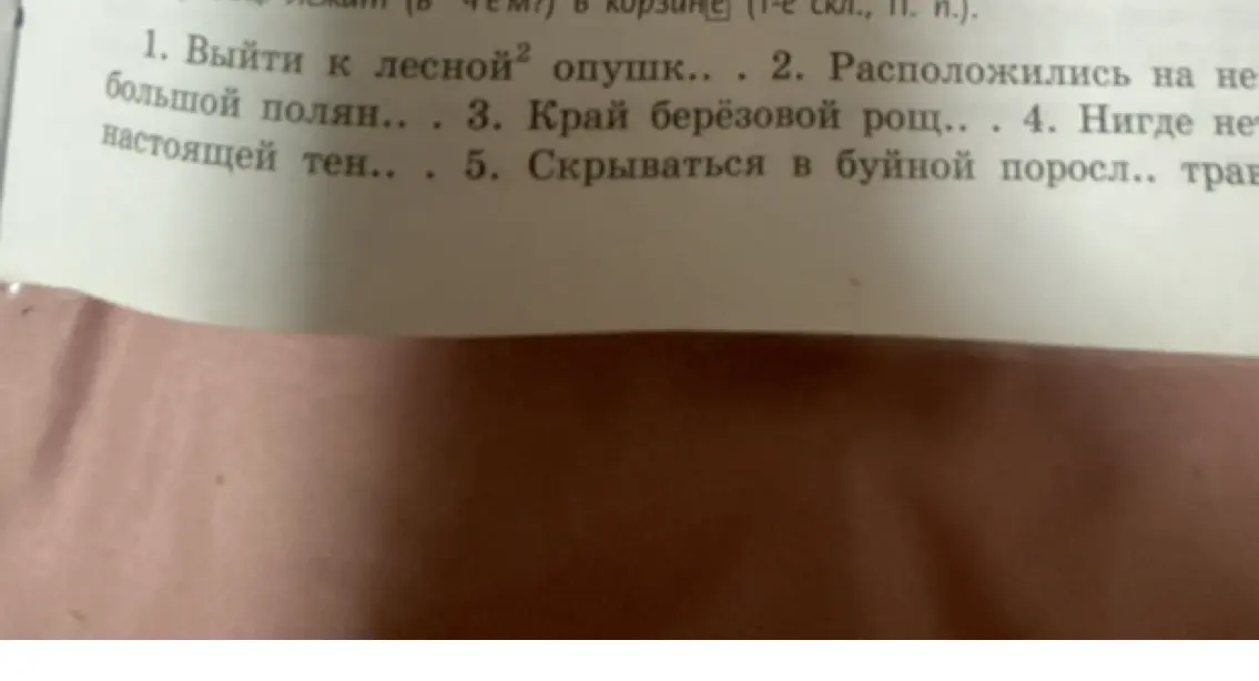 Определи падеж выделенных существительных в каждом предложении.