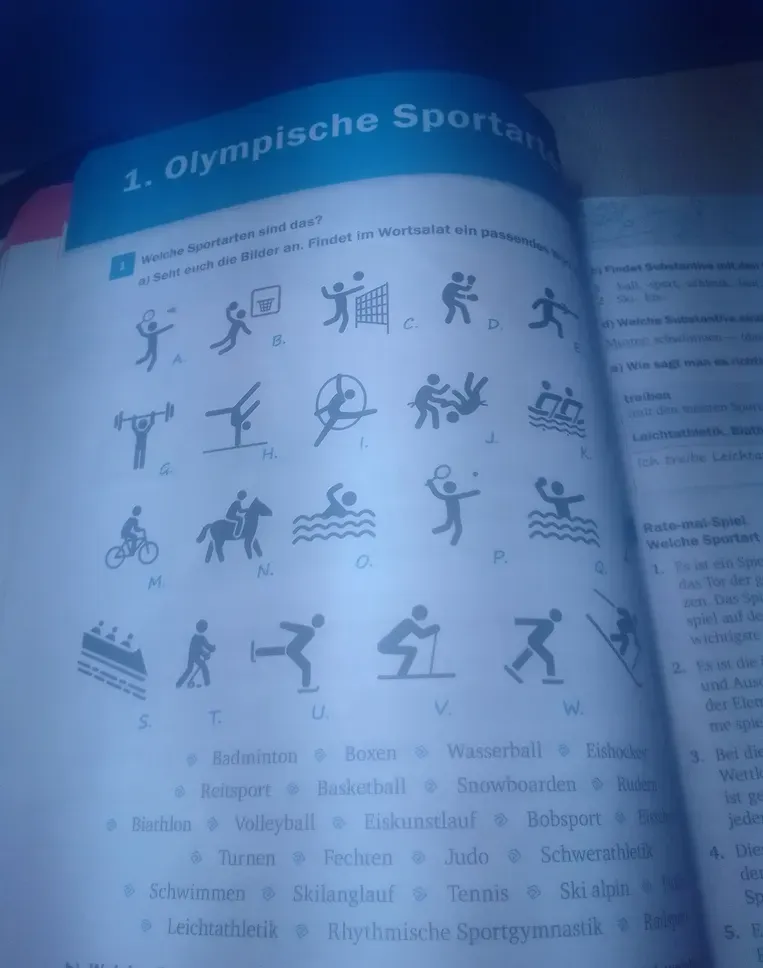 Назовите олимпийские виды спорта по картинкам