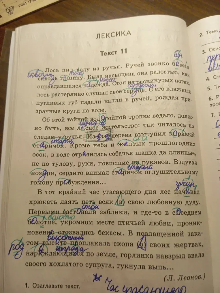 Определите, кто такой "корявый старичок"? Опишите его внешность, одежду, поведение