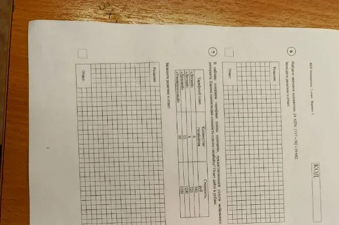 Найти значение выражения 24 6534 (137-38) +19682. Запишите решение и ответ. В таблице показаны тарифные планы компании, предоставляющей услуги мобильного интернета. Какова наименьшая стоимость одного гигабайта? Ответ дайте в рублях.