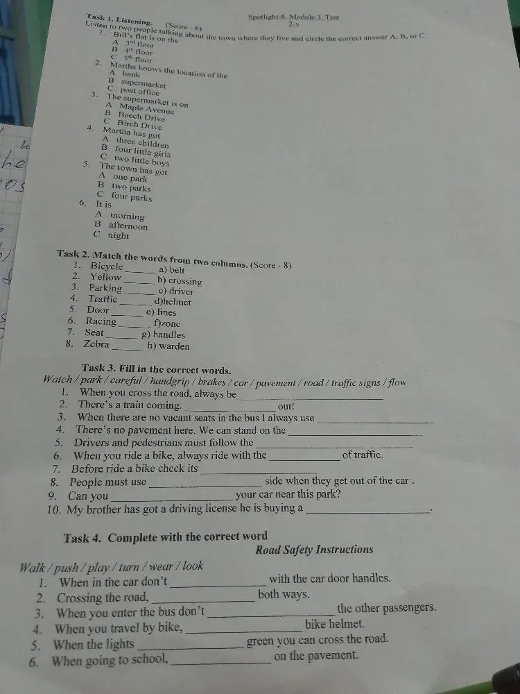 Match the words from two columns.