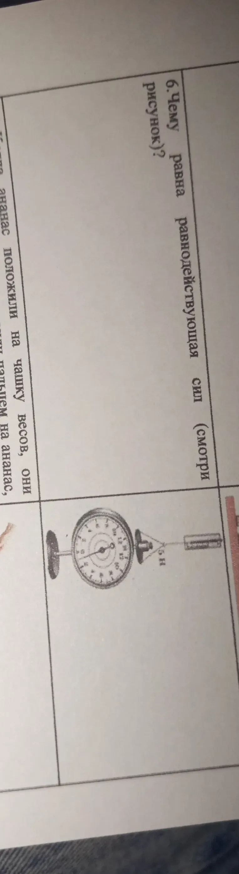 Чему равна равнодействующая сила (смотри рисунок)?