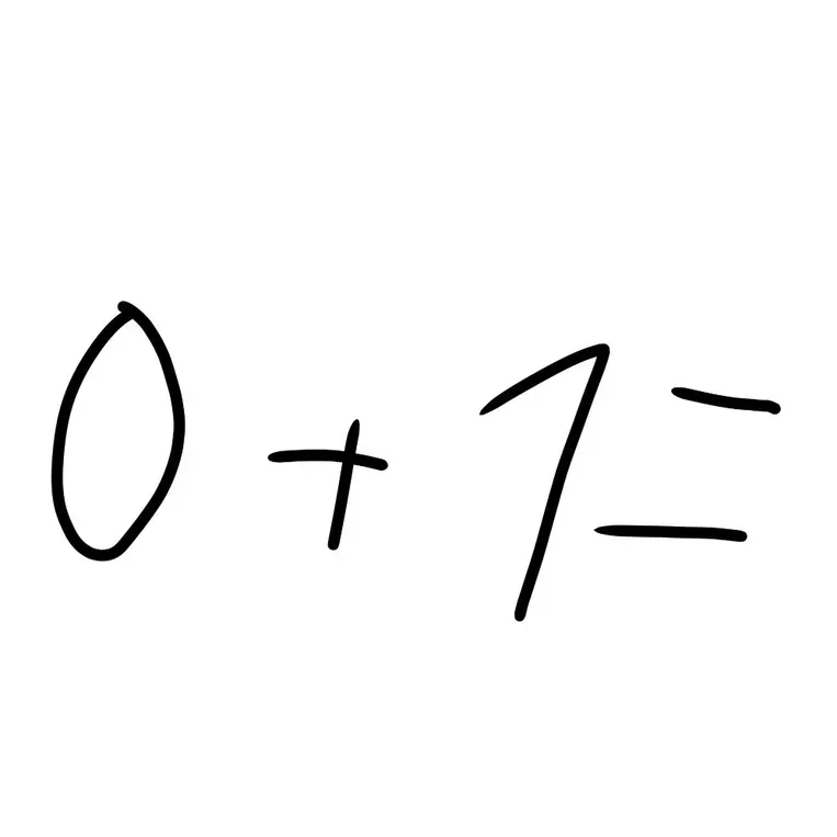 Решить пример 0 + 7 =
