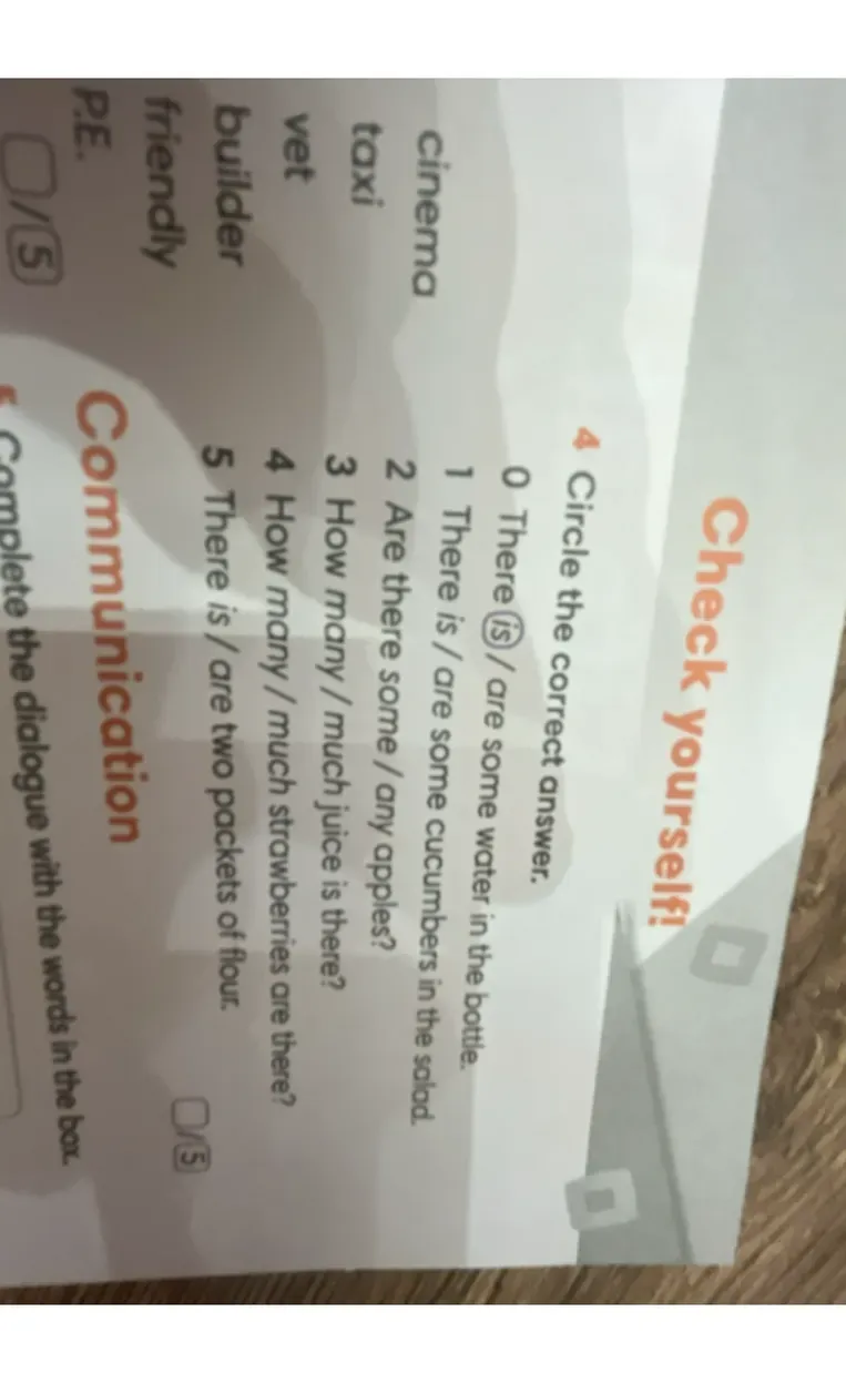 Circle the correct answer.