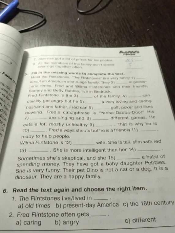 Read the text again and choose the right item.