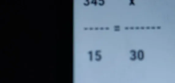 Решите пропорцию: 345 / 15 = x / 30