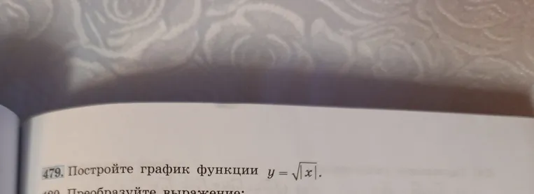 Постройте график функции y = |x|