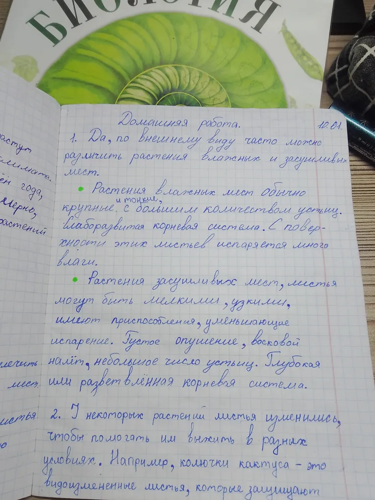 Можно ли по внешнему виду различить растения влажных и засушливых мест? Почему у некоторых растений листья видоизменились и приобрели новую функцию?