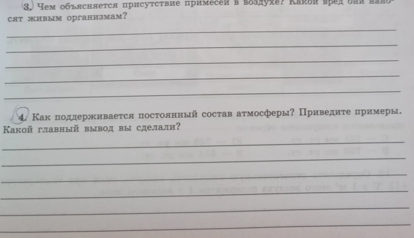 Чем объясняется присутствие примесей в воздухе? Какой вред они наносят живым организмам?