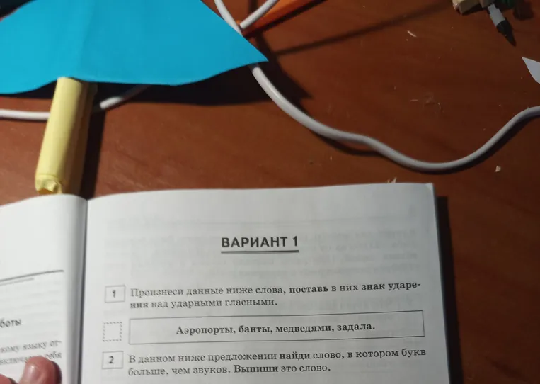 Произнеси данные ниже слова, поставь в них знак ударения над ударными гласными.