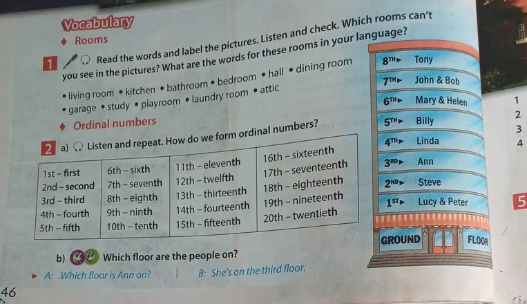 Which floor are the people on?