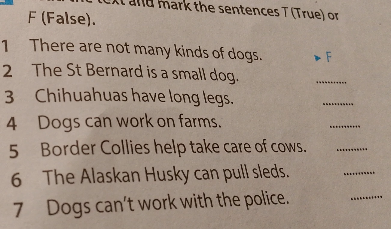 Read the text and mark the sentences T (True) or F (False).