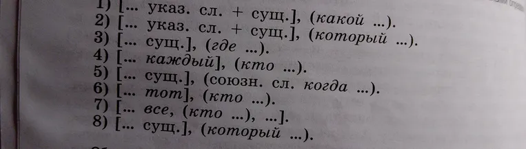 составь сложноподчинённое предложение с придаточными определительными по этим схемам тема новый год