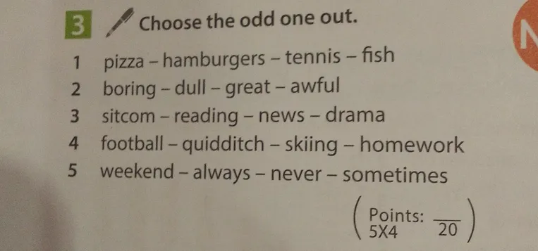 Choose the odd one out.