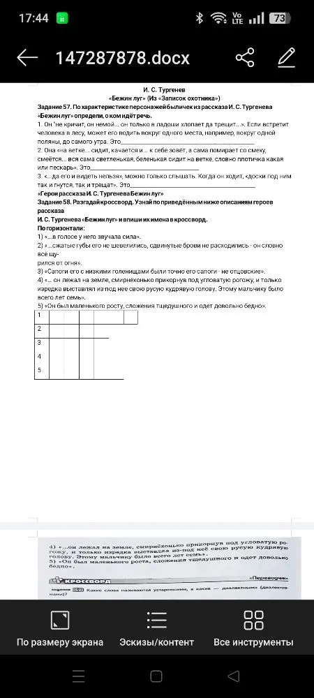По характеристике персонажей/существ из рассказа И. С. Тургенева «Бежин луг» определи, о ком идёт речь.