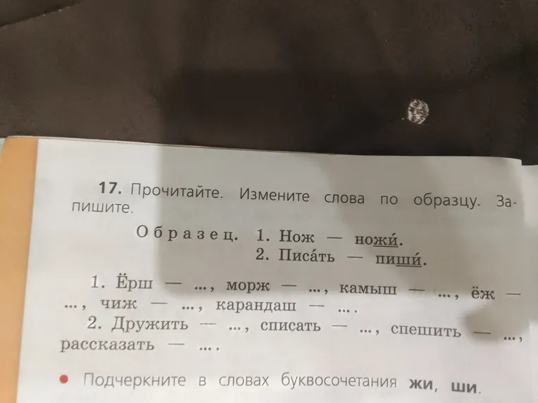 Прочитайте. Измените слова по образцу. Запишите.