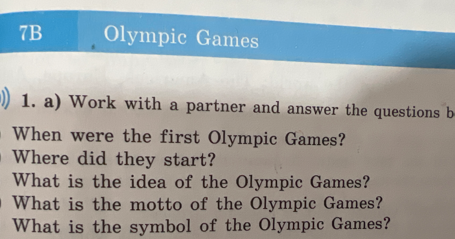 1. a) Work with a partner and answer the questions