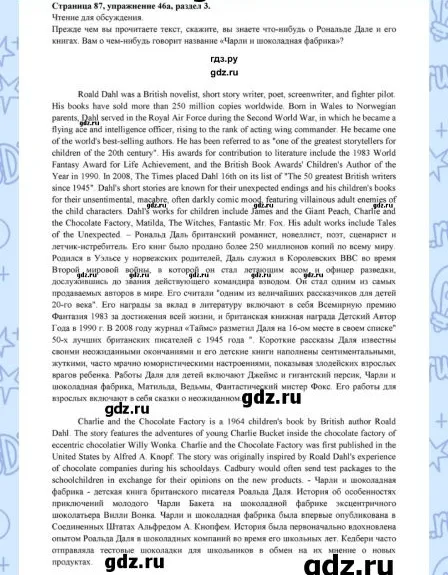 Используя правила косвенной речи пересказать текст о Роальде Дале в 10 предложениях письменно.