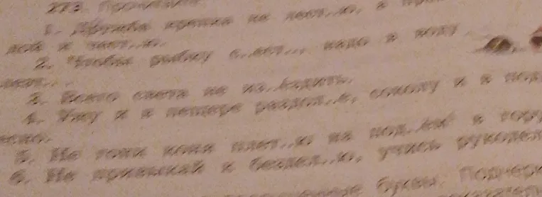 Спишите пословицы, вставляя пропущенные буквы в окончаниях существительных.