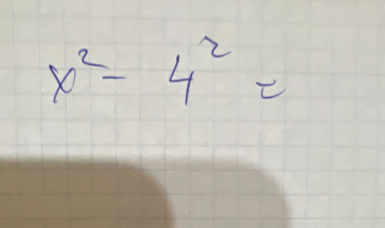 Разложите на множители выражение x² - 4²
