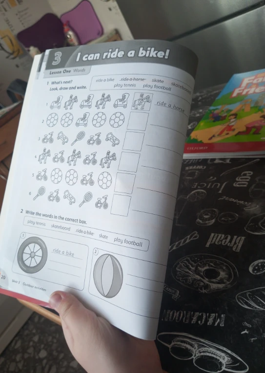 What's next? Look, draw and write.