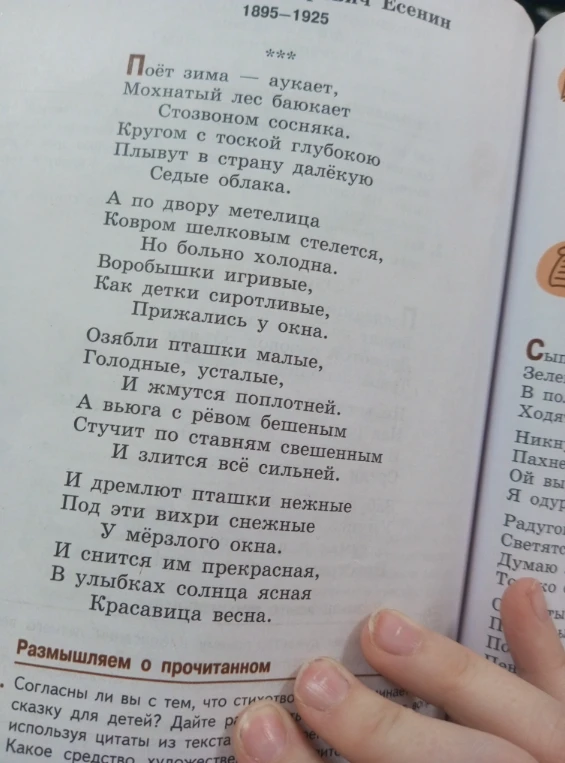 Согласны ли вы с тем, что стихотворение напоминает сказку для детей? Дайте развернутый ответ, используя цитаты из текста