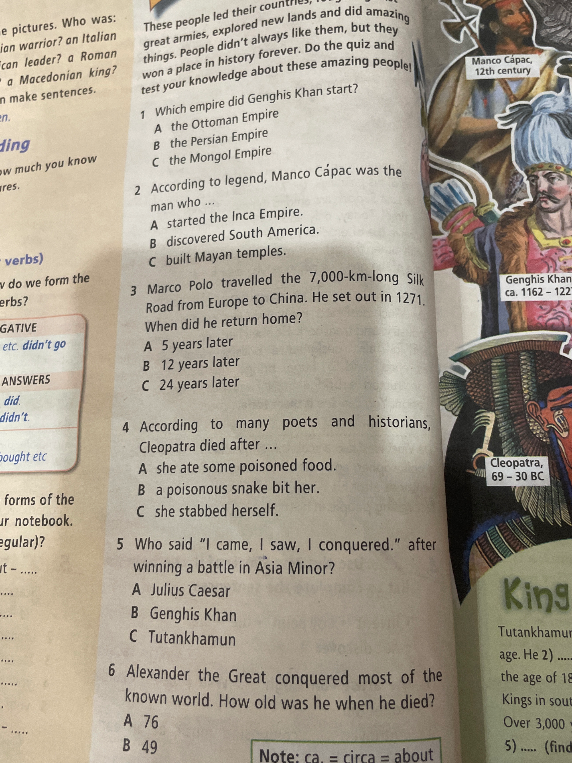 Which empire did Genghis Khan start?