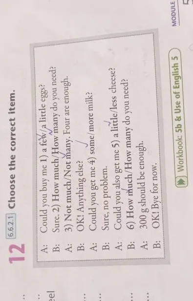 Choose the correct item: Could you buy me 1) a few / a little eggs?