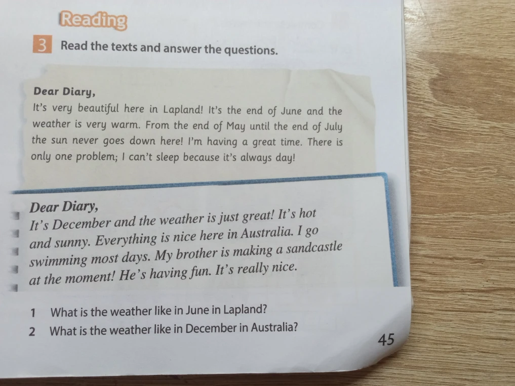 Read the texts and answer the questions.