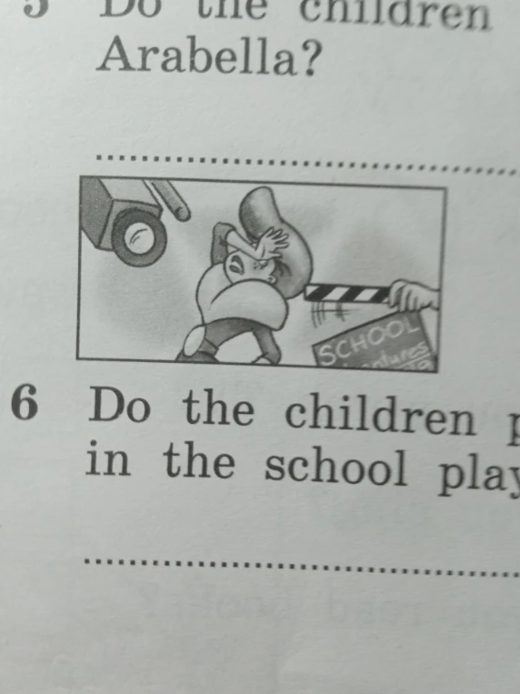 Do the children play in the school play?