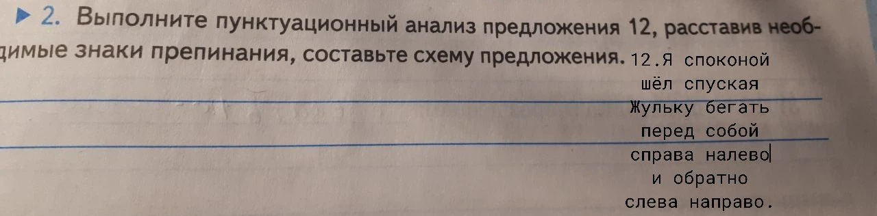 Выполните пунктуационный анализ предложения 12, расставив необходимые знаки препинания, составьте схему предложения.