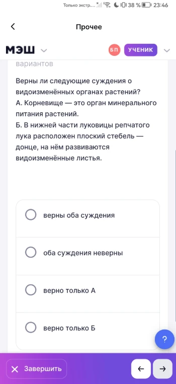 Верны ли следующие суждения о видоизменённых органах растений?