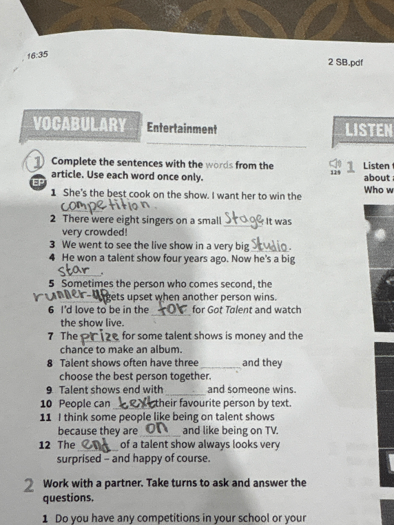 Complete the sentences with the words from the article. Use each word once only.