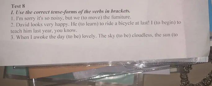 Use the correct tense-forms of the verbs in brackets.