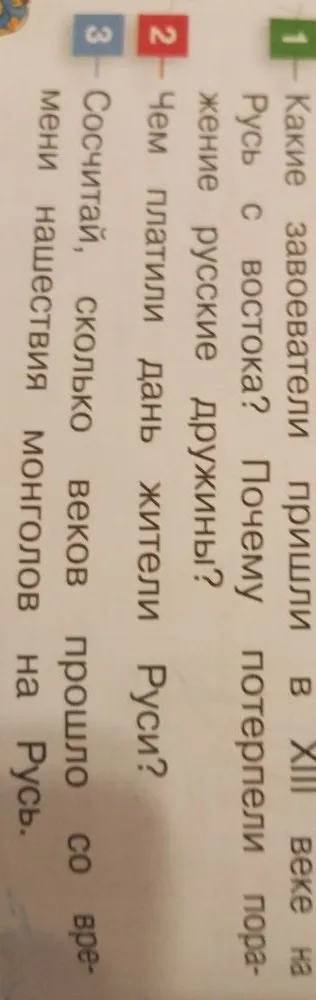 Какие завоеватели пришли в XIII веке на Русь с востока? Почему потерпели поражение русские дружины?