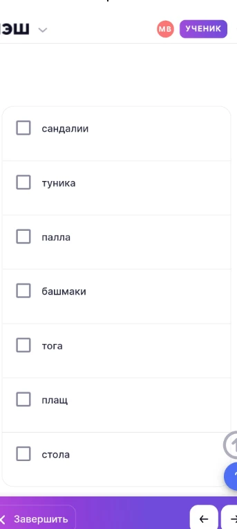 Что относится к римской одежде в Риме у мужчин