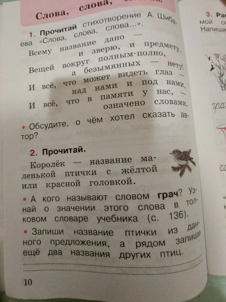 Прочитай стихотворение А. Шибаева «Слова, слова, слова...». Обсудите, о чём хотел сказать автор?