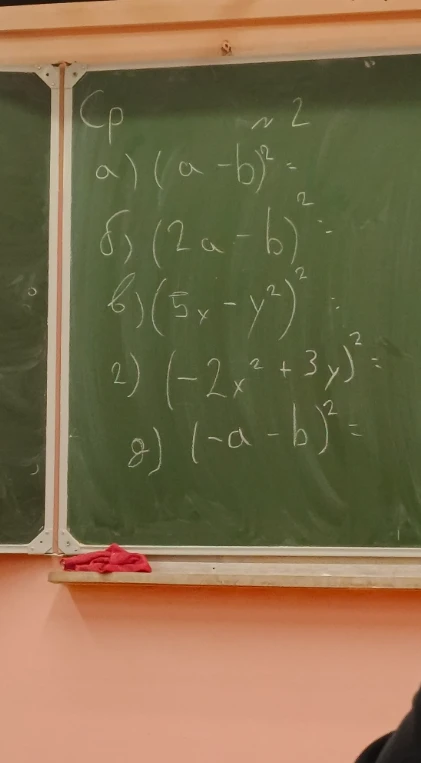 Возведите выражения в квадрат: а) (a-b)², б) (2a-b)², в) (5x-y²)², г) (-2x²+3y)², д) (-a-b)²