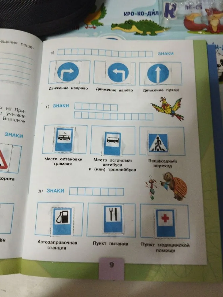 Знаете ли вы дорожные знаки? Впишите в клеточки названия групп знаков.