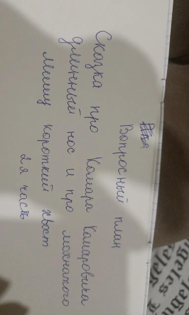 Составить вопросный план ко 2 части «Сказки про Комара Комаровича — длинный нос и про мохнатого Мишу — короткий хвост»