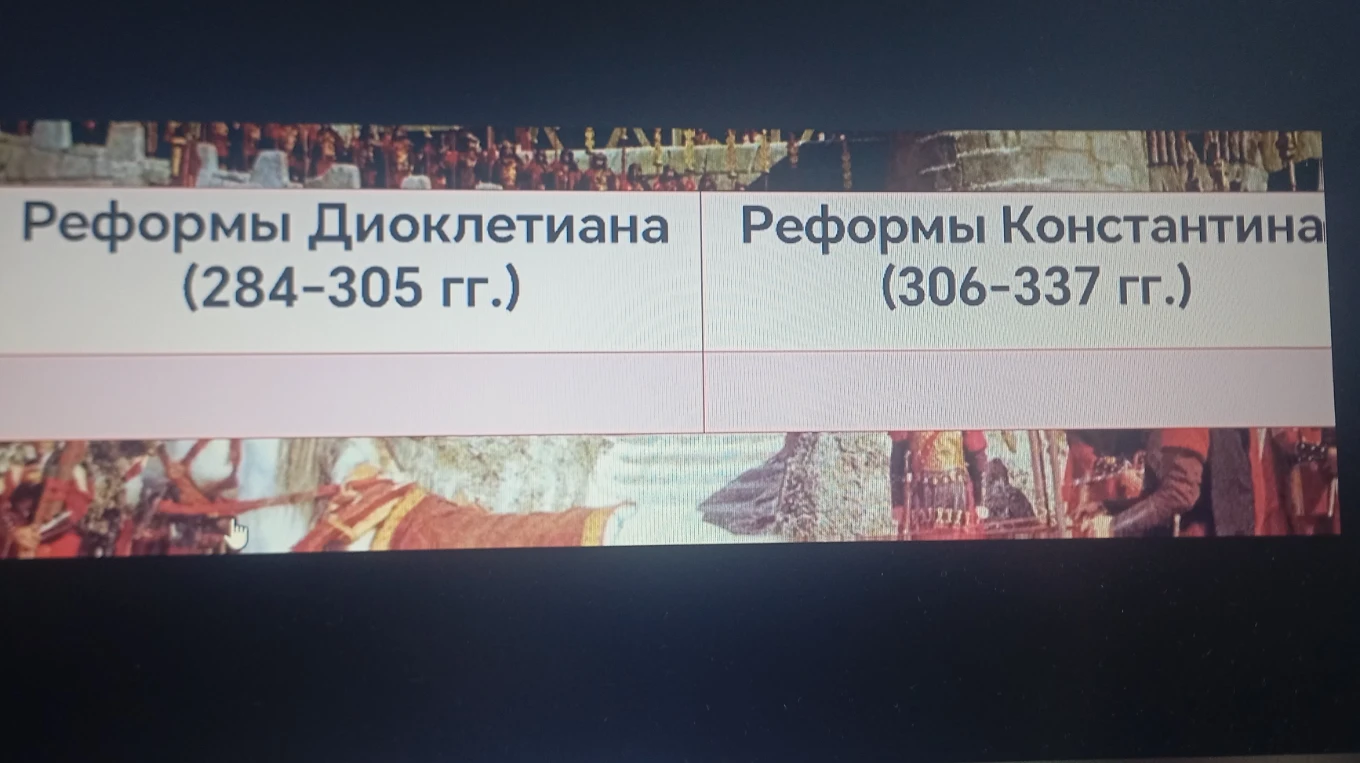 Реформы Диоклетиана (284-305 гг.) и Реформы Константина (306-337 гг.)