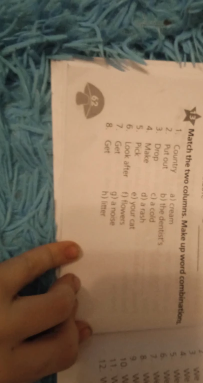 Match the two columns. Make up word combinations.