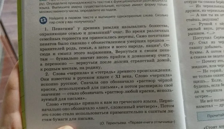Найдите в первом тексте и выпишите однокоренные слова. Сколько пар слов у вас получилось?