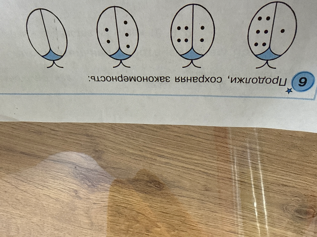 Продолжи, сохраняя закономерность