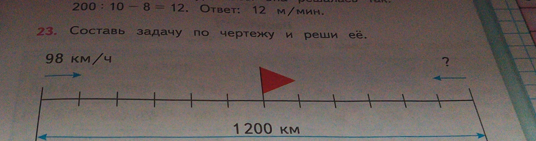 Составь задачу по чертежу и реши её.