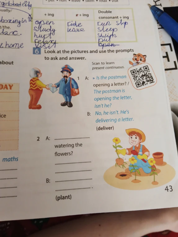 Look at the pictures and use the prompts to ask and answer.