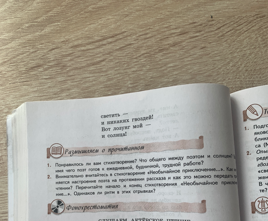 Понравилось ли вам стихотворение? Что общего между поэтом и солнцем? Во имя чего поэт готов к ежедневной, будничной, трудной работе?