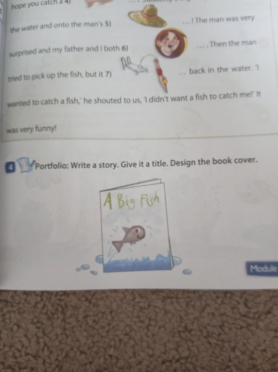 Portfolio: Write a story. Give it a title. Design the book cover.