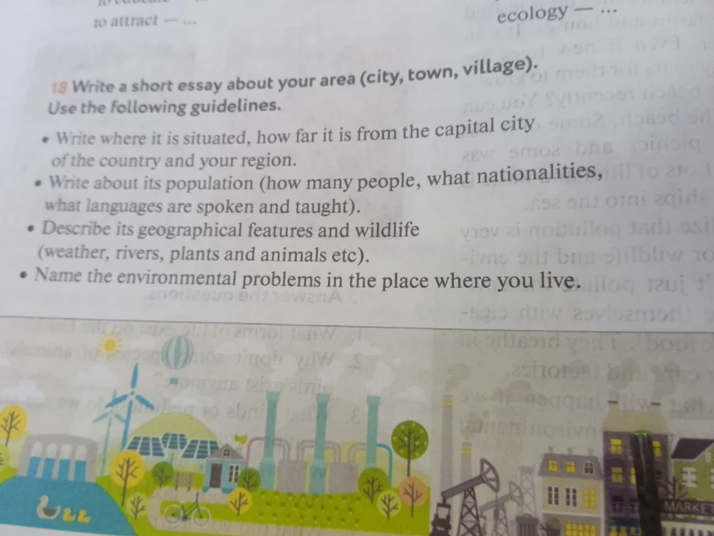 Write a short essay about your area (city, town, village). Use the following guidelines.